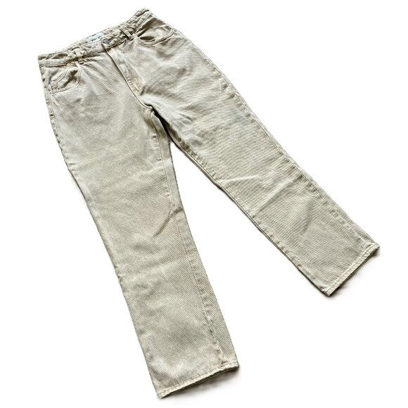 Rolla's Original High Rise Straight Leg Jeans Sand Beige Denim Women's US 29 - Picture 1 of 10